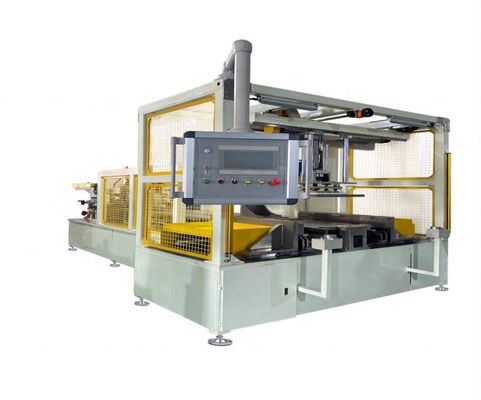 kaufen Vollautomatische Kühlerkern-Baumaschine mit 16-Achsen-Servoantrieb für 650 mm - 850 mm Kernlänge und 4 mm - 10 mm Lamellenhöhe Online-Herstellung