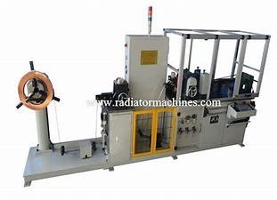 kaufen Vollautomatische Heizkörper-Flossen-Maschine 100M/Min 25mm weit Online-Herstellung