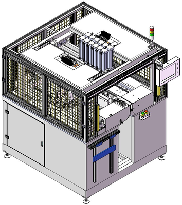 100-800mm Kopfplattenlänge. Schritt für Schritt Vierseitige Radiator-Wasserkammer-Crimping-Maschine. Vielfach-Batch-Crimping-Produktionssystem für Automobilradiatoren.