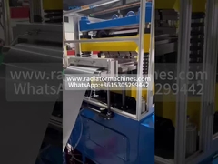 300 mm breite Aluminium-Wellen-Wendflossenstempelmaschine für Ölkühler